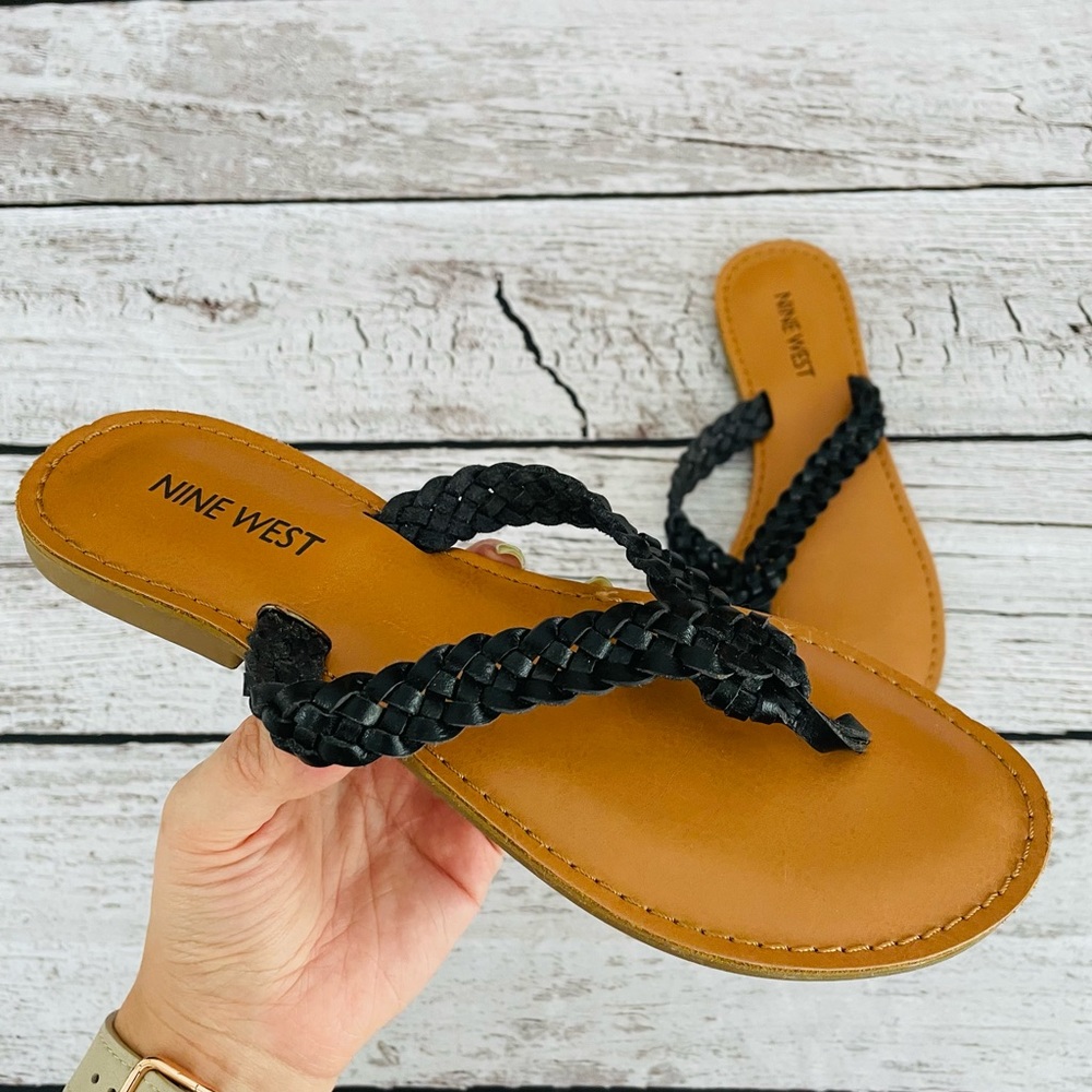 Nine West Flat Slide Sandals